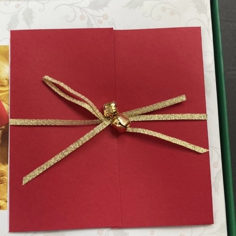 Garner Studios Holiday homemade Christmas card kit 20 count W/Wreath Bow New